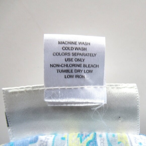 Chadwicks Women Shirt/Top Floral Blue/Green Buttons-Up Long Sleeves Cotton Sz 14 - Picture 4 of 8